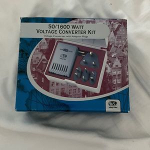 NIB, Never Used 50/1600 Voltage Converter Kit: Set-4 International Adapter Plugs